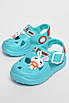 Сандалі дитячі піна для дівчинки бірюзового кольору 182099T Безкоштовна доставка, фото 2