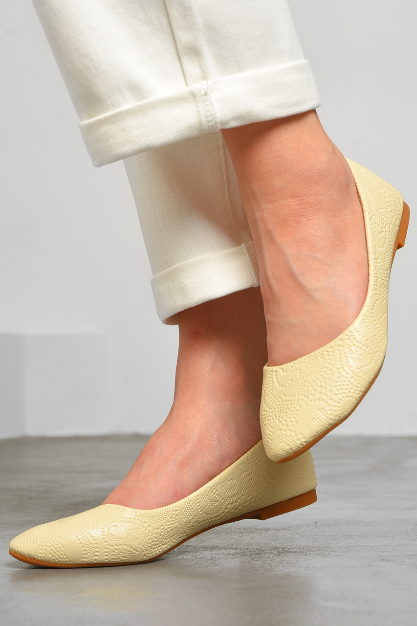 Балетки жіночі світло-бежевого кольору р.36 181610T Безкоштовна доставка, фото 1