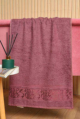 Рушник для обличчя махровий фіолетового кольору 181809T Безкоштовна доставка