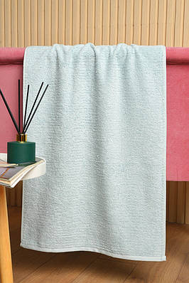 Рушник для обличчя махровий блакитного кольору 181813T Безкоштовна доставка