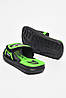 Шльопанці дитячі для хлопчика чорного кольору з зеленою вставкою 182117P, фото 3