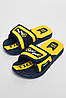 Шльопанці дитячі для хлопчика темно-синього кольору з жовтою вставкою 182122P, фото 2
