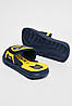 Шльопанці дитячі для хлопчика темно-синього кольору з жовтою вставкою 182122P, фото 3