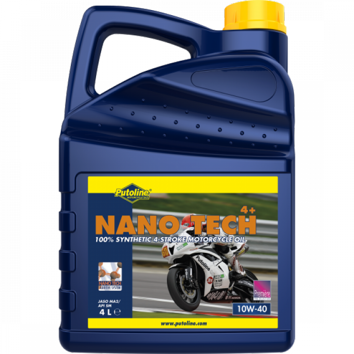 Масло моторне для мотоциклів синтетичне Putoline Nano Tech 4+ 10W-40, 4л