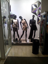 На витрине этого магазина, Вы видите манекены женские в различных позах. Так же в наличии есть манекены мужские и детские как классические так и нестандартные.