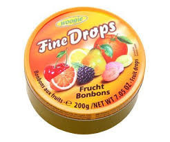 Льодяники Fine Drops Woogie зі смаком фруктове асорті, 200 гр