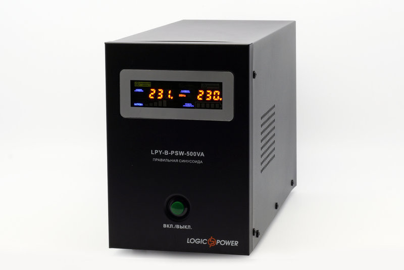 Безперебійник 350 Вт 12 В LogicPower LPY-B-PSW-500VA+