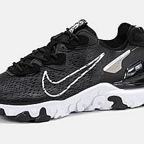 Чоловічі Кросівки Nike React Vision Black White / Найк Реакт Віжен Чорні з Білим, фото 5