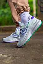 Жіночі Кросівки Nike Zoom Inferno 3 White Purple Green / Найк Зум Інферно 3 Білі з Фіолетовим та Зеленим, фото 3