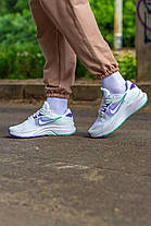 Жіночі Кросівки Nike Zoom Inferno 3 White Purple Green / Найк Зум Інферно 3 Білі з Фіолетовим та Зеленим, фото 5