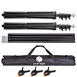 Кріплення для фону 2 х 3 м.Profi-light DFS-2030 студійні ворота на один фон + Сумка-чохол, фото 2