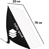 Софтбокс 50х70 см з патроном Е27 Profi-light PS-571 + Стійка 2 м, фото 5
