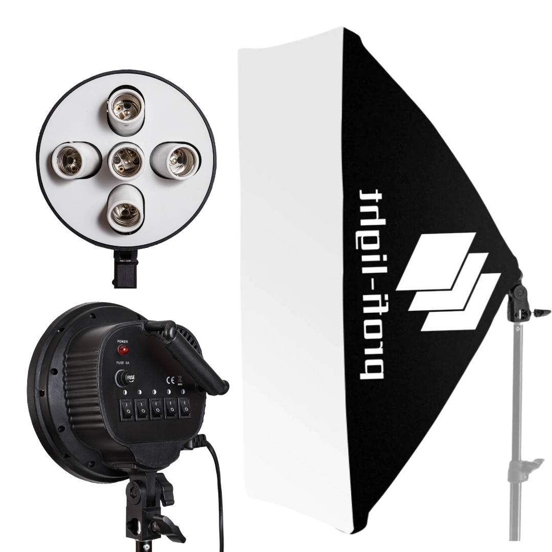 Софтбокс 60х90 см Profi-light PS-695 на 5 патронів E27 (Без стійки)