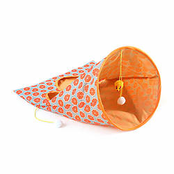 Ігровий тунель Pipitao 081115 для кота кролика домашнього вихованця для тренування спритності кішок Оrange