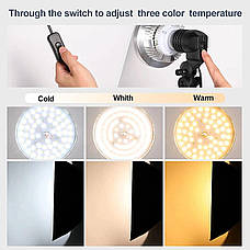 Комплект світлодіодного студійного освітлення 50х70 см Profi-light SPS-5712-150 LED, фото 4
