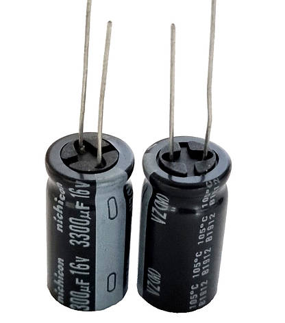 Конденсатор 3300uF 16V 3300мкФ 16В Nichicon 13mm X 25mm, фото 1