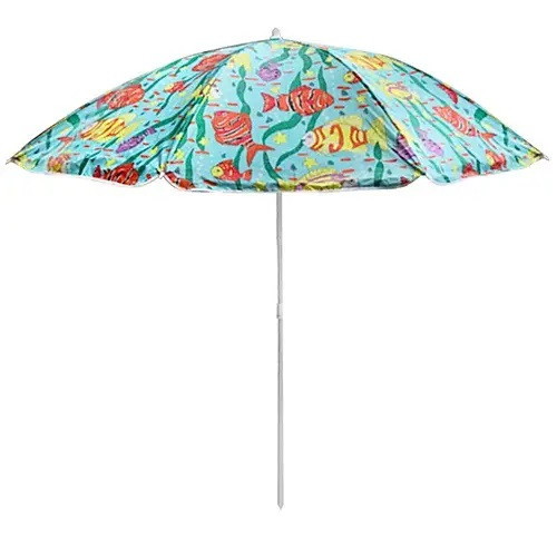 Парасолька Stenson MH-0035-MIX кругла пляжна d180 см