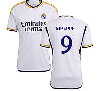 Футболка Реал Мадрид Мбаппе белая детская размеры в ассортименте