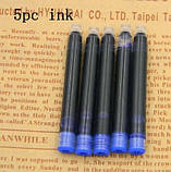 Професійна перова ручка Grand Boss Stainless, закрите перо позолота 22К, преміумкласу з футляром., фото 8