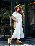 Жіноче літнє плаття максі довжини Тканина американський креп Розміри 50-52,54-56,58-60,62-64, фото 5