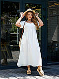 Жіноче літнє плаття максі довжини Тканина американський креп Розміри 50-52,54-56,58-60,62-64, фото 4