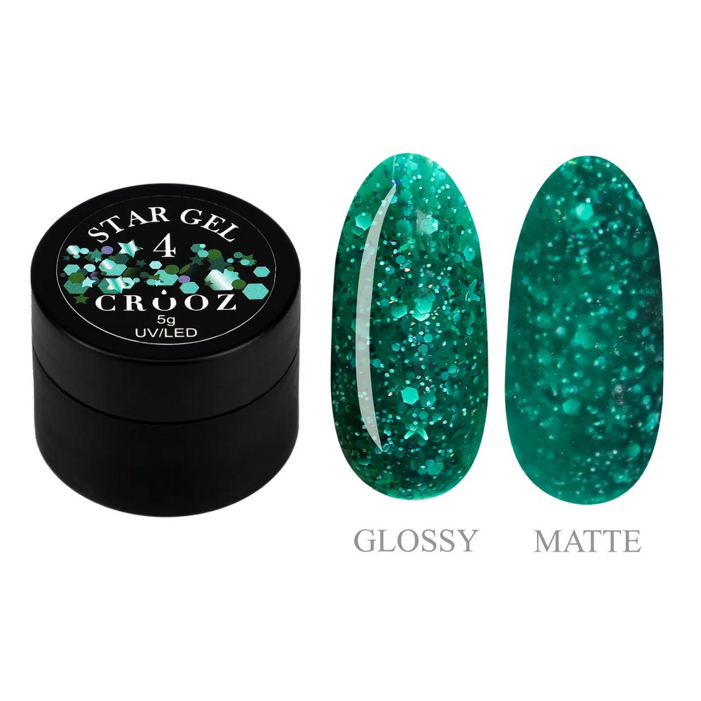 Гель для дизайну CROOZ STAR GEL #4, 5 г, фото 1