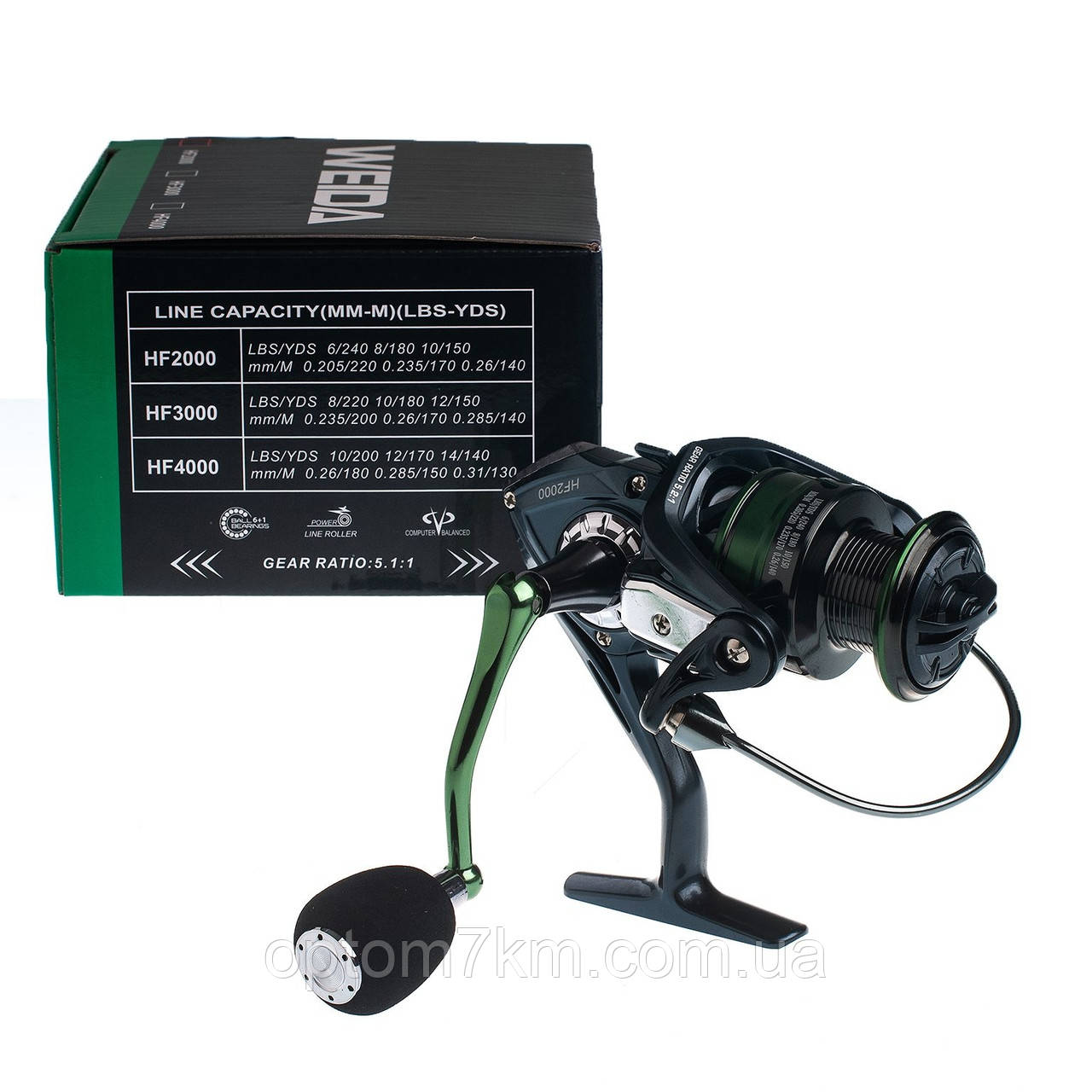 Котушка Weida HF-4000 6+1bb