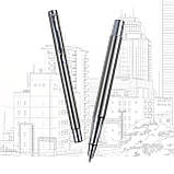 Професійна перова ручка Grand Boss Stainless, закрите перо позолота 22К, преміумкласу з футляром., фото 7