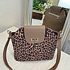 Сумка жіноча комбінована ТМ "Vasha Para". Натуральна шкіра візон і шкіра леопард. В наявності, фото 7