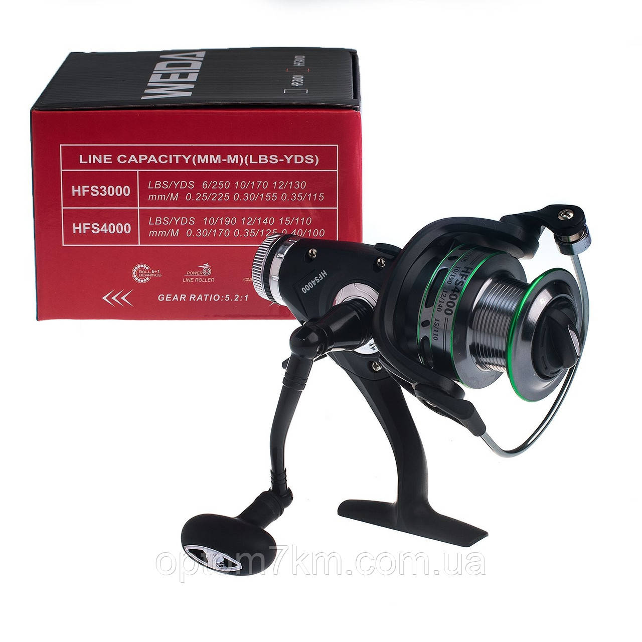 Катушка Weida HFS-4000 Baitrunner 6+1bb, фото 1