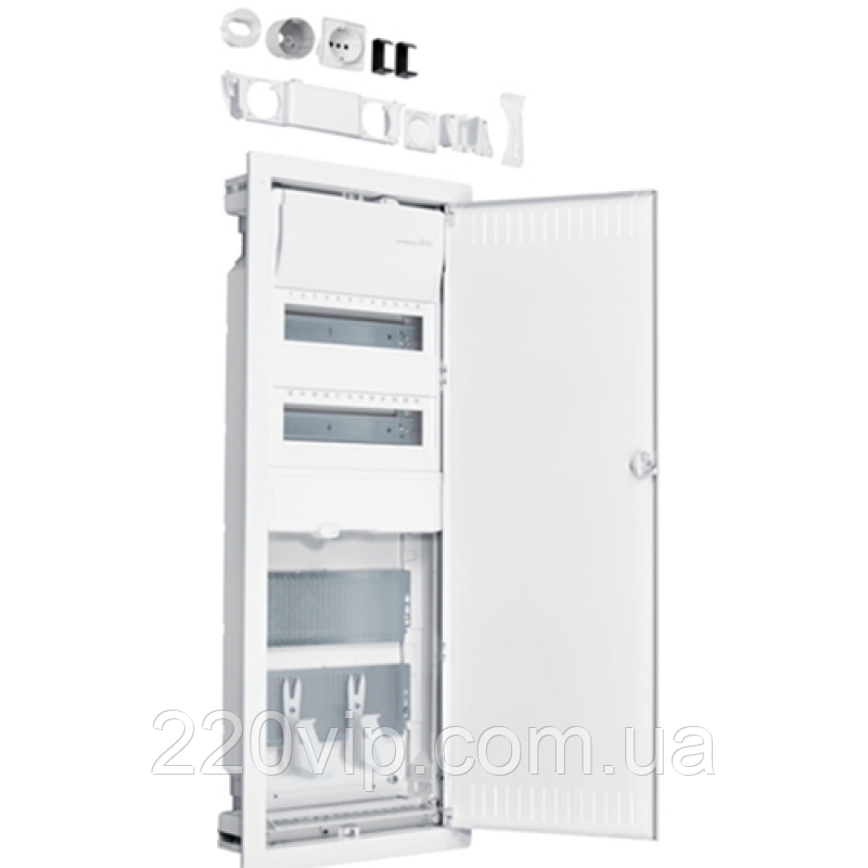 Щит Hybrid 24мод + 2 панели мультимедии, внутренний, VOLTA VU602NWH, бокс Хагер, шкаф Хагер, фото 1