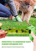 Диспенсер для пакетів, Plastic Dog Poop Bag Dispenser., фото 6