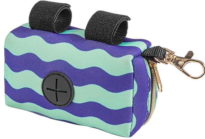 Диспенсер-сумка для гігієнічних пакетів для собак, блакитний принт.