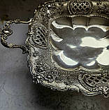 Срібна цукерка фруктовниця Троянда, фото 2