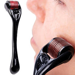 Мезоролер проти зморшок DERMA ROLLER, 540 голок / Дермаролер для обличчя / Мезоролер для омолодження шкіри