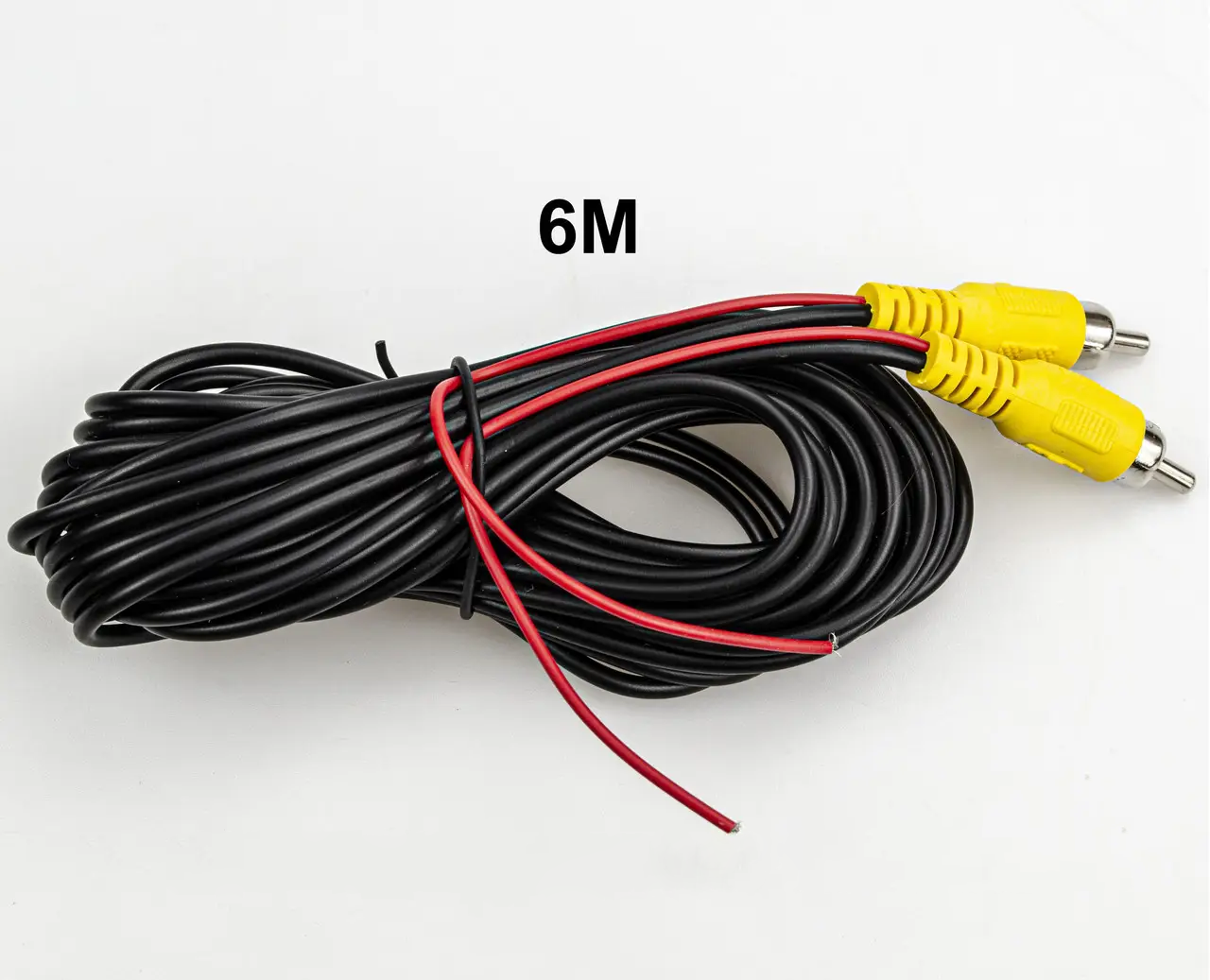 Видео кабель удлинитель 6 м RCA-RCA-AV для камеры заднего вида