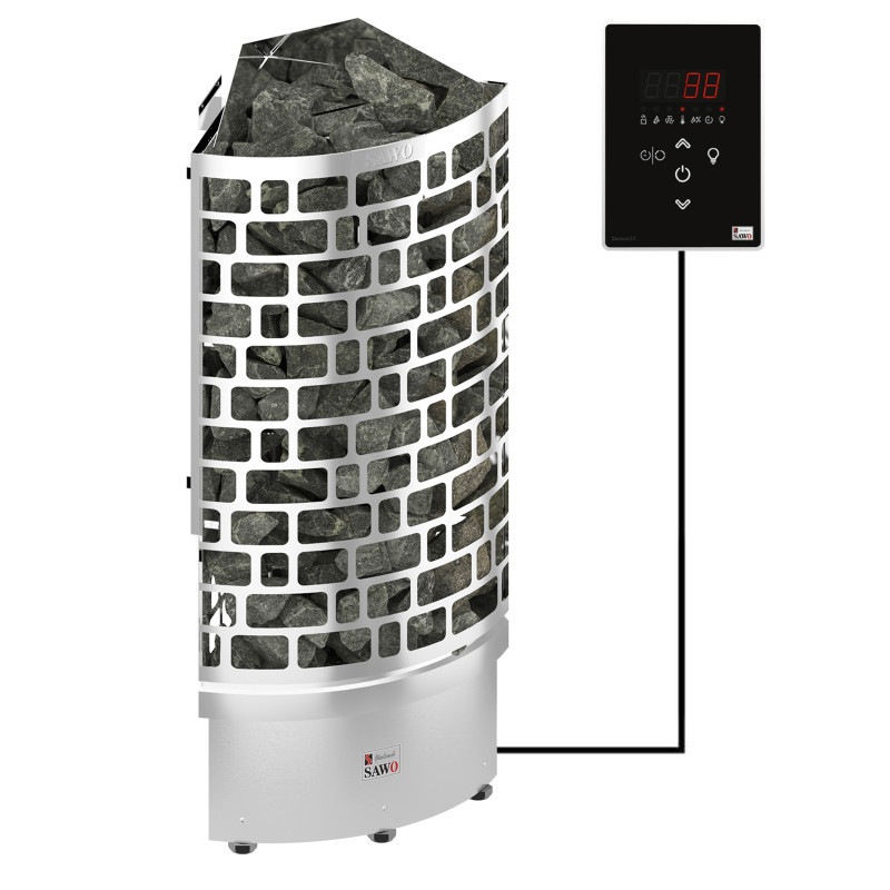Електрокам'янка Sawo Aries ARI3-60Ni2-CNR-P + пульт Saunova 2.0, фото 1
