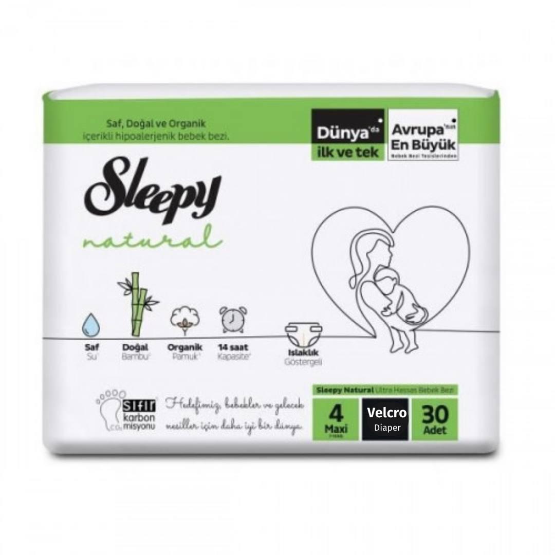 Підгузки дитячі Sleepy Natural maxi 4 (7-14 кг) 30 шт
