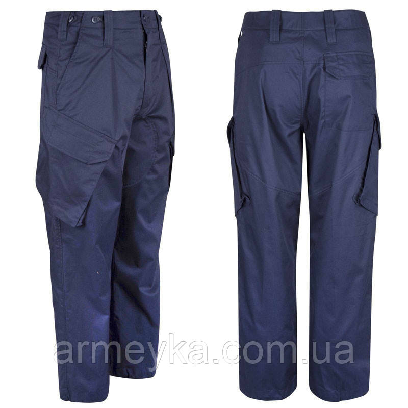 Штани, royal navy blue pcs combat trosuers, темно-синій, сумішевий, Оригінал Британія
