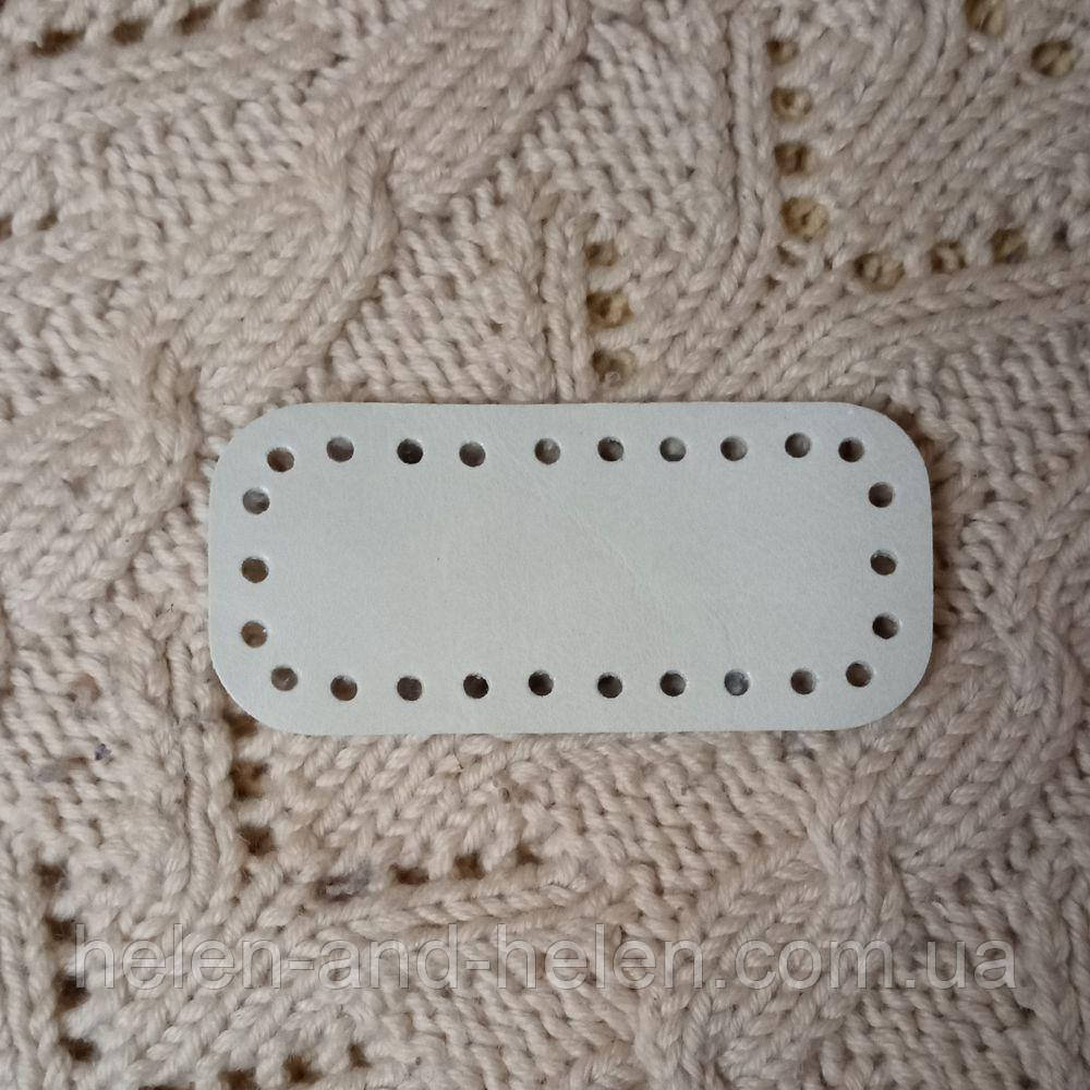 Денце для в'язаних міні сумочок. Колір «Білий», фото 1