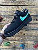 Чоловічі кросівки Nike Air Force 1 Low Reflective Найк Форс Тіффані чорні із Нубука, фото 10