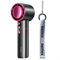 Портативний ручний вентилятор REMAX F32 з акумулятором |400 mAh, 100 швидкостей| Фіолетовий