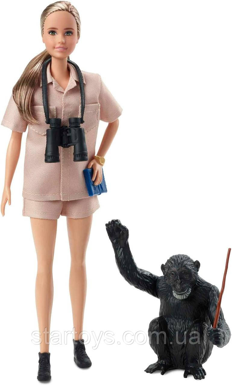 Колекційна Лялька Барбі Доктор Джейн Гудолл Barbie Dr. Jane Goodall Barbie Inspiring Women Doll HCB83