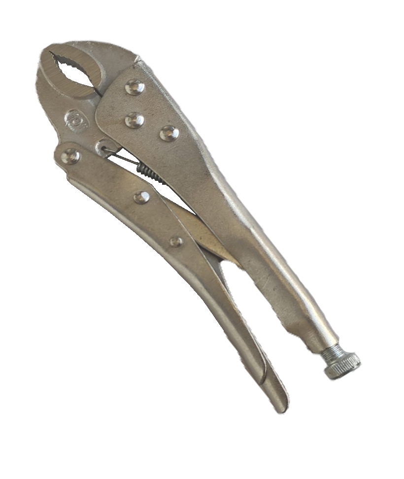 Кліщі затискні універсальні, 180 мм, Cr-V, металеві ручки