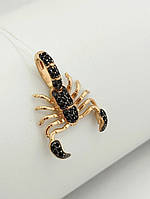 Золотий кулон скорпіон Ukr-gold