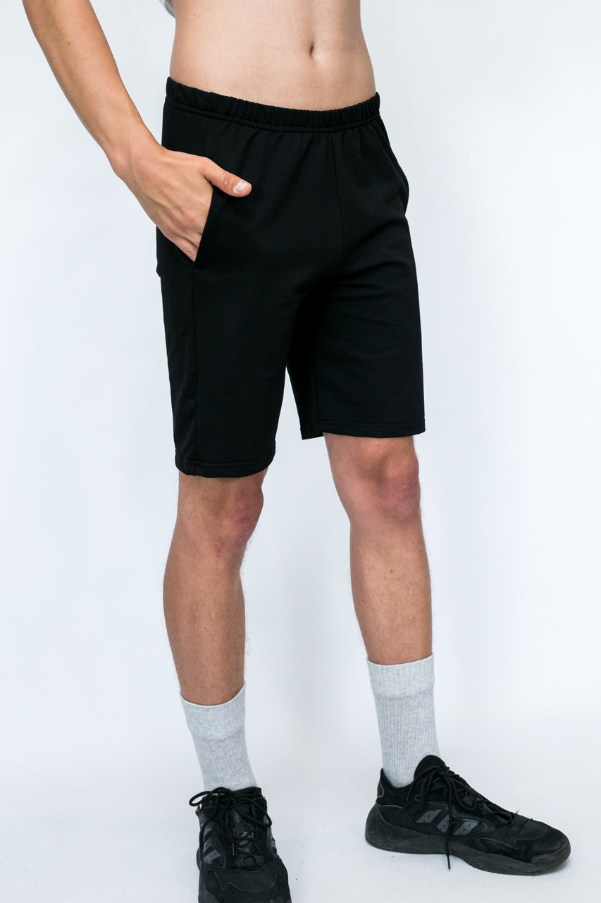 Шорти трикотажні  (двухнитка) чорні розмір 44,46.48.50.52.54.56.58.60