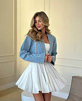 Хіт 2024😍 стильна спідниця міні з воланами трендова юбка