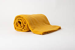 Плед флісовий Saffran 130х160 колір гірчичний- яскравий та стильний плед із флісу