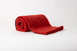 Плед флісовий Saffran 130х160 червоний- теплий та ніжний плед із флісу