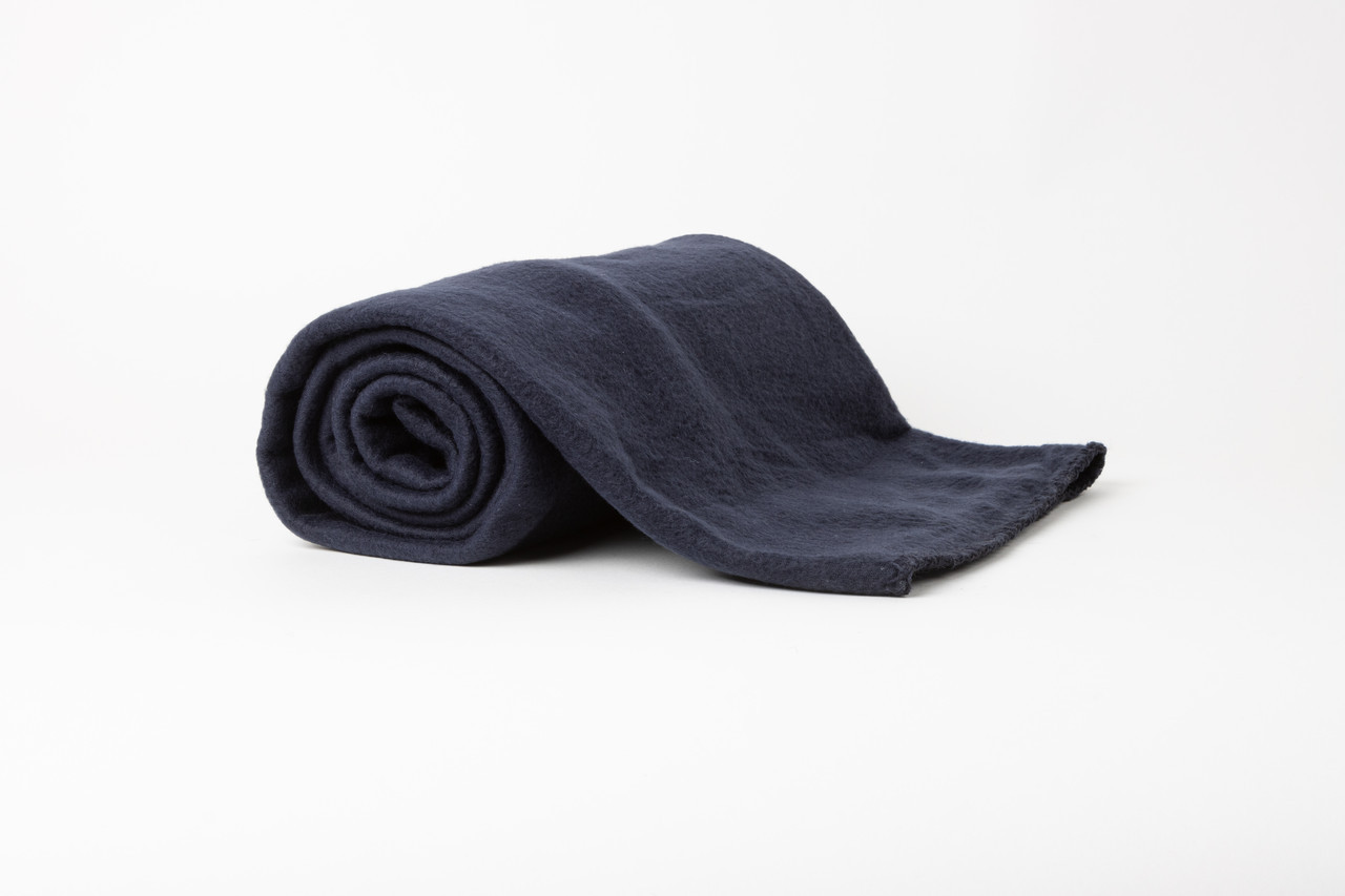 Плед флісовий Saffran розмір 130х160 темно-синього кольору- теплий та якісний плед із флісу, фото 1